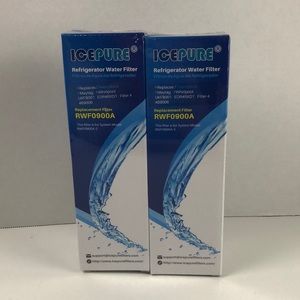 IcePure Refrigerator Water Filters Sealed Double Pack RWF0900A